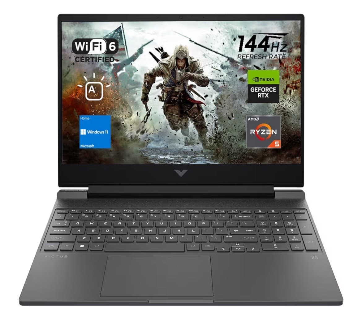 HP Victus Ryzen 5 7535HS 3.3GHz M.2 SSD RTX 2050 GPU, Win 11