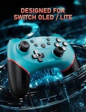 Diswoe Switch Pro Controller, Wireless Controller for Gamepad, 2
