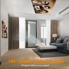 Mini Projector 10000 Lumen LED 4K 1080P WiFi Bluetooth UHD Portable Home Theater 4