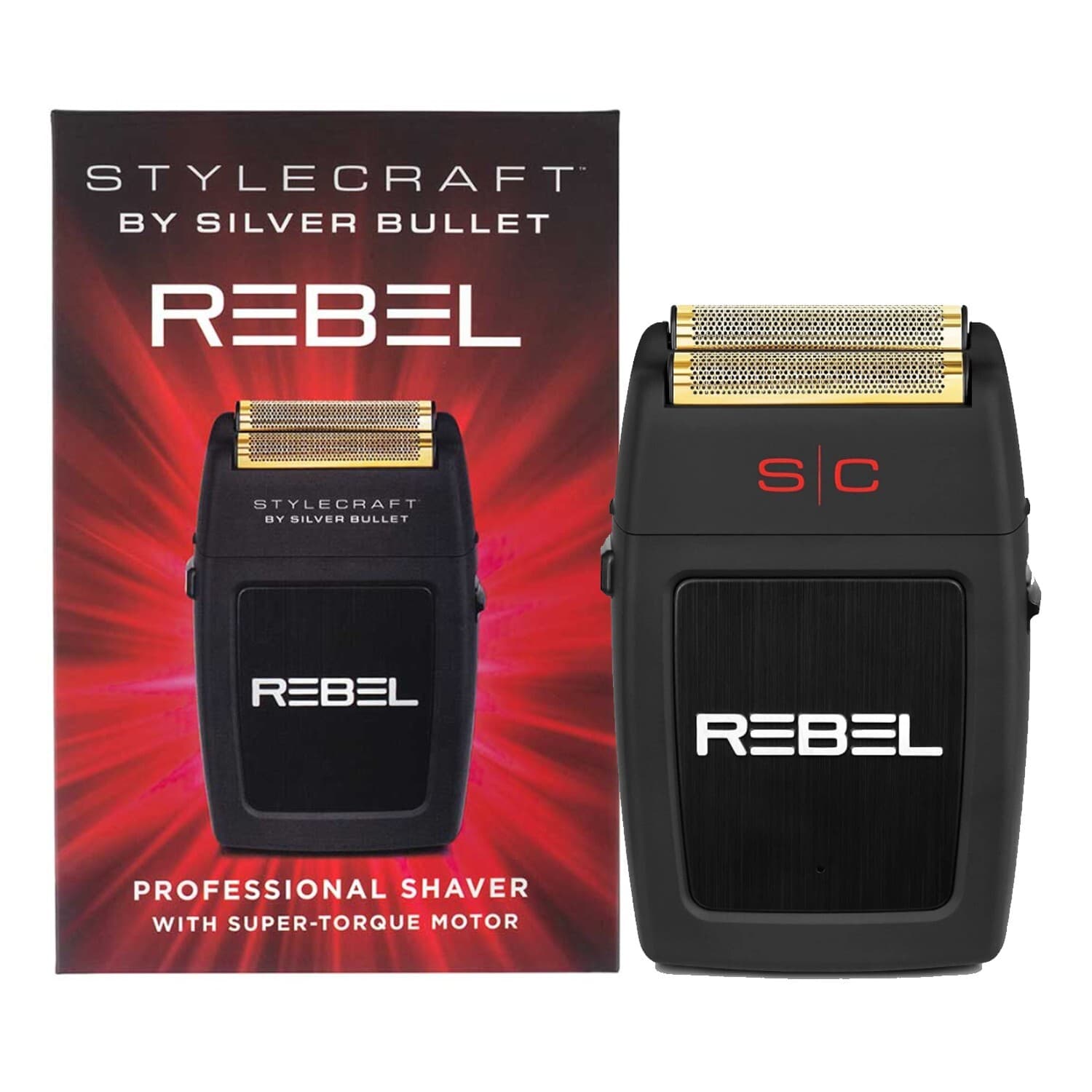 StyleCraft Rebel Super Torque Motor Electric Men's Foil Shaver Free MGS Razor
