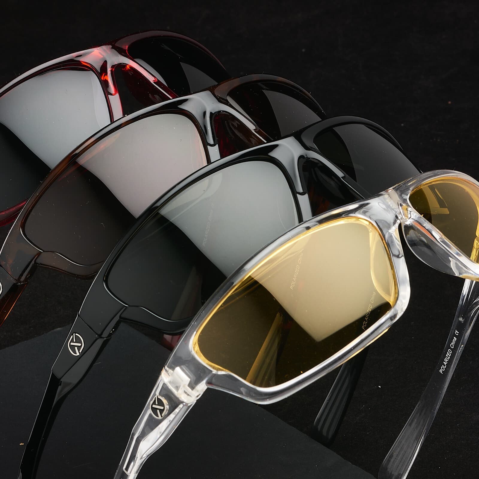 Xagger Polarized Wrap Around Sport Sunglasses for Men Women Driving Running