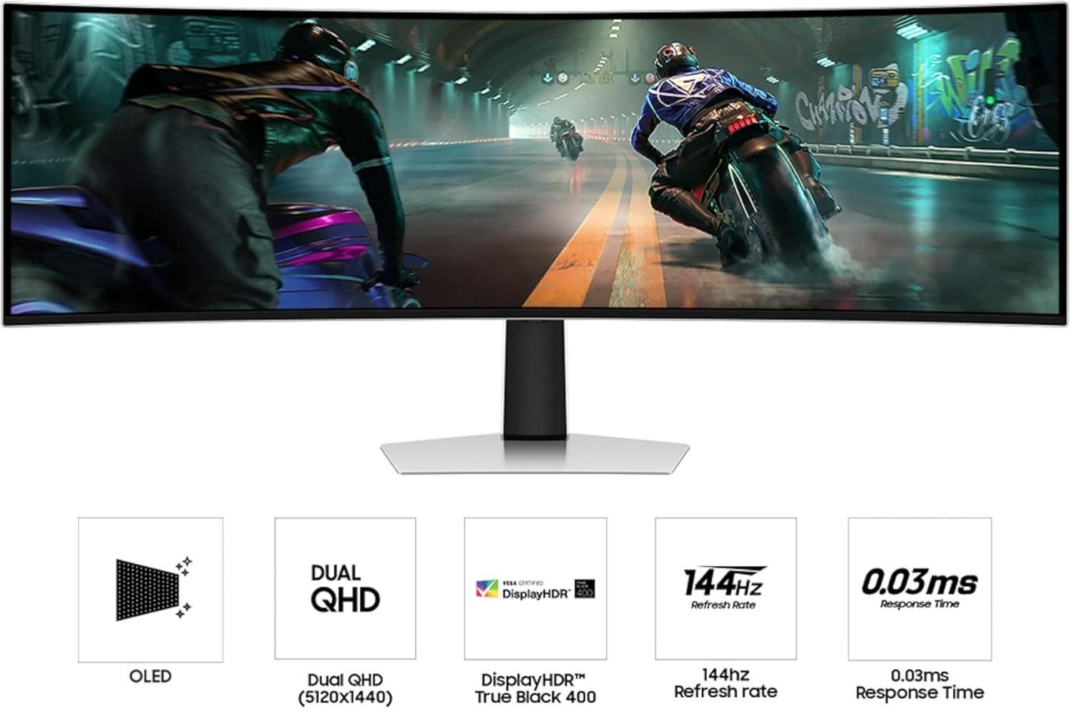 Samsung 49" Odyssey OLED G9 G91SD Dual QHD 144Hz Gaming Monitor Brand
