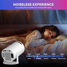 4K 1080P Mini Projector 10000 Lumen LED WiFi Bluetooth UHD Portable Home Theater 7