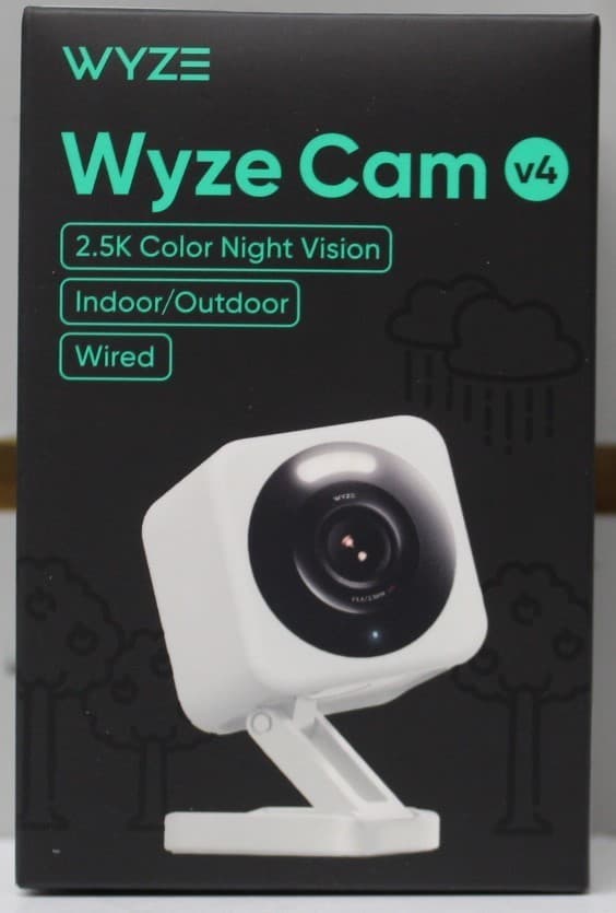 Wyze Cam v4 - 2.5K QHD Indoor Outdoor WiFi Smart Security Camera