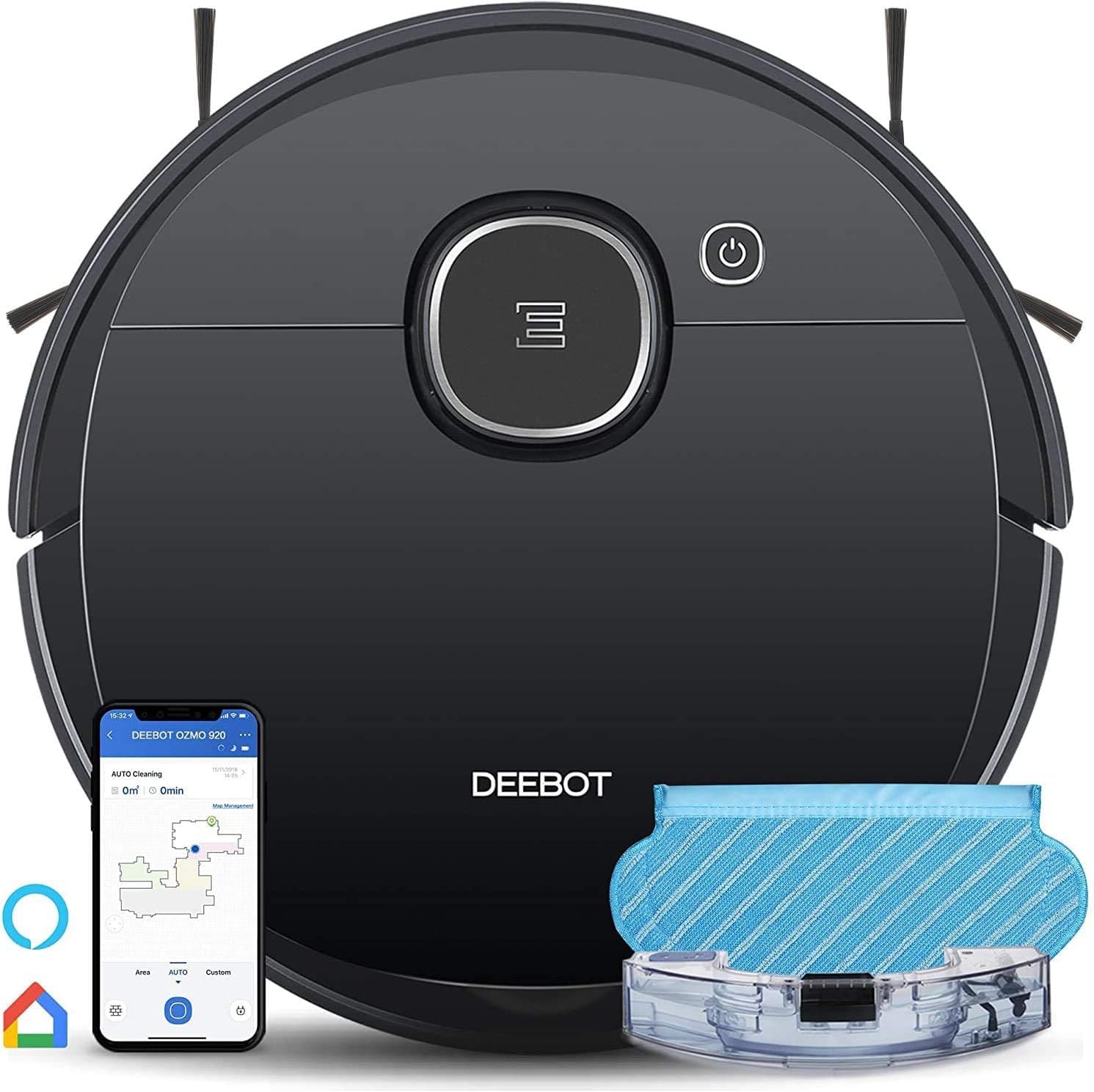 Ecovacs Deebot OZMO 920 2-in-1 Mopping Robotic Vacuum Cleaner Wi-Fi Smart App