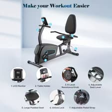 Home Exercise Bike Fitness Indoor Cycling Stationary Bicycle Cardio Workout Bike 4