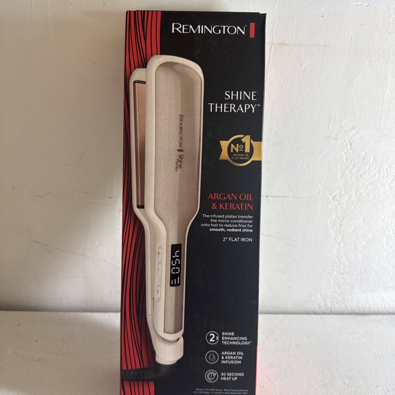 Remington Shine Therapy 2 inch Hair Straightener, Flat Iron Infused