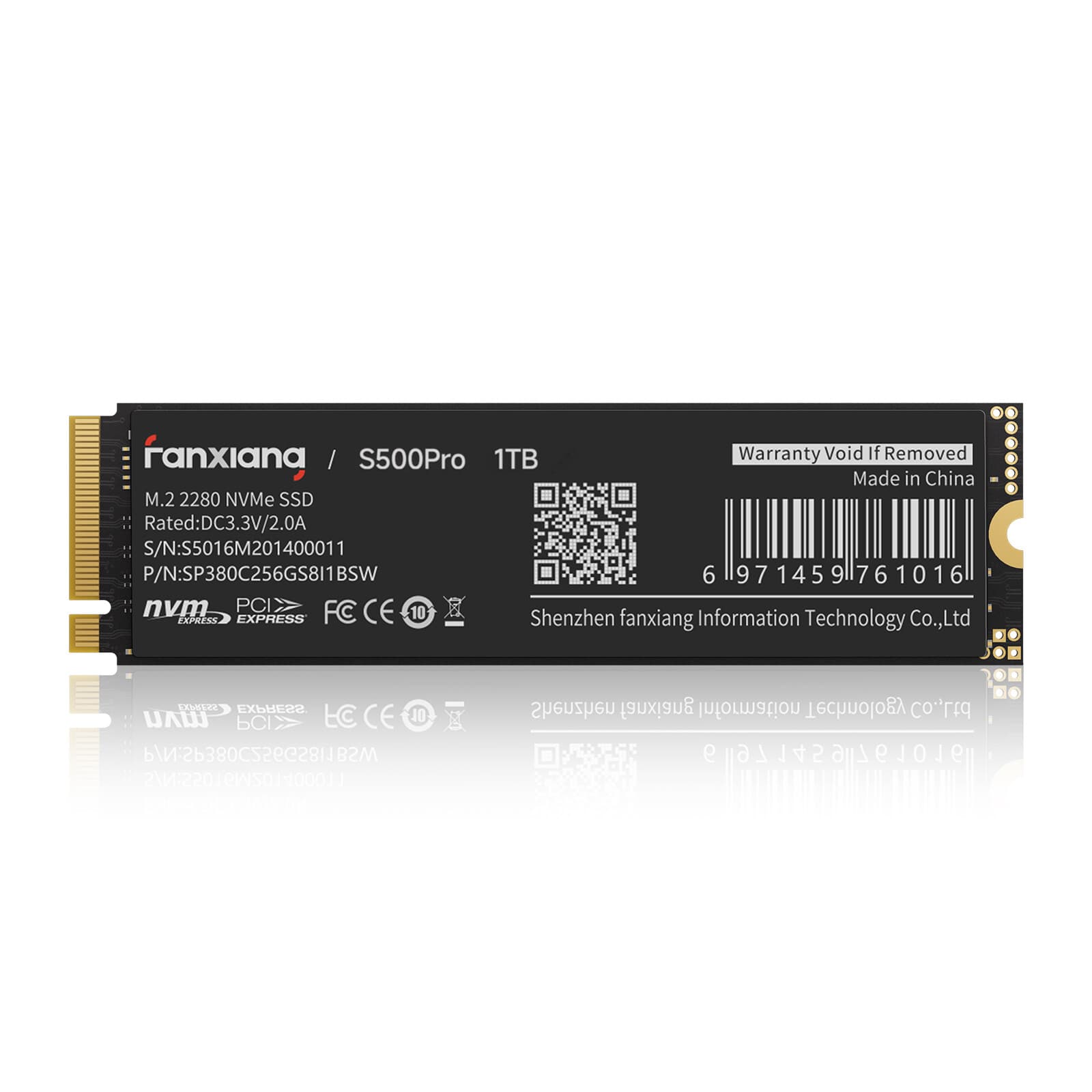 Fanxiang M.2 SSD NVMe Gen3 SSD Internal Solid State Hard Drive TLC 3500MB S
