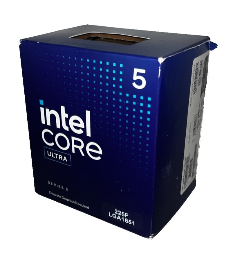 Intel Core Ultra 5 225F LGA1851 Desktop Processor CPU Boost 4.9GHz