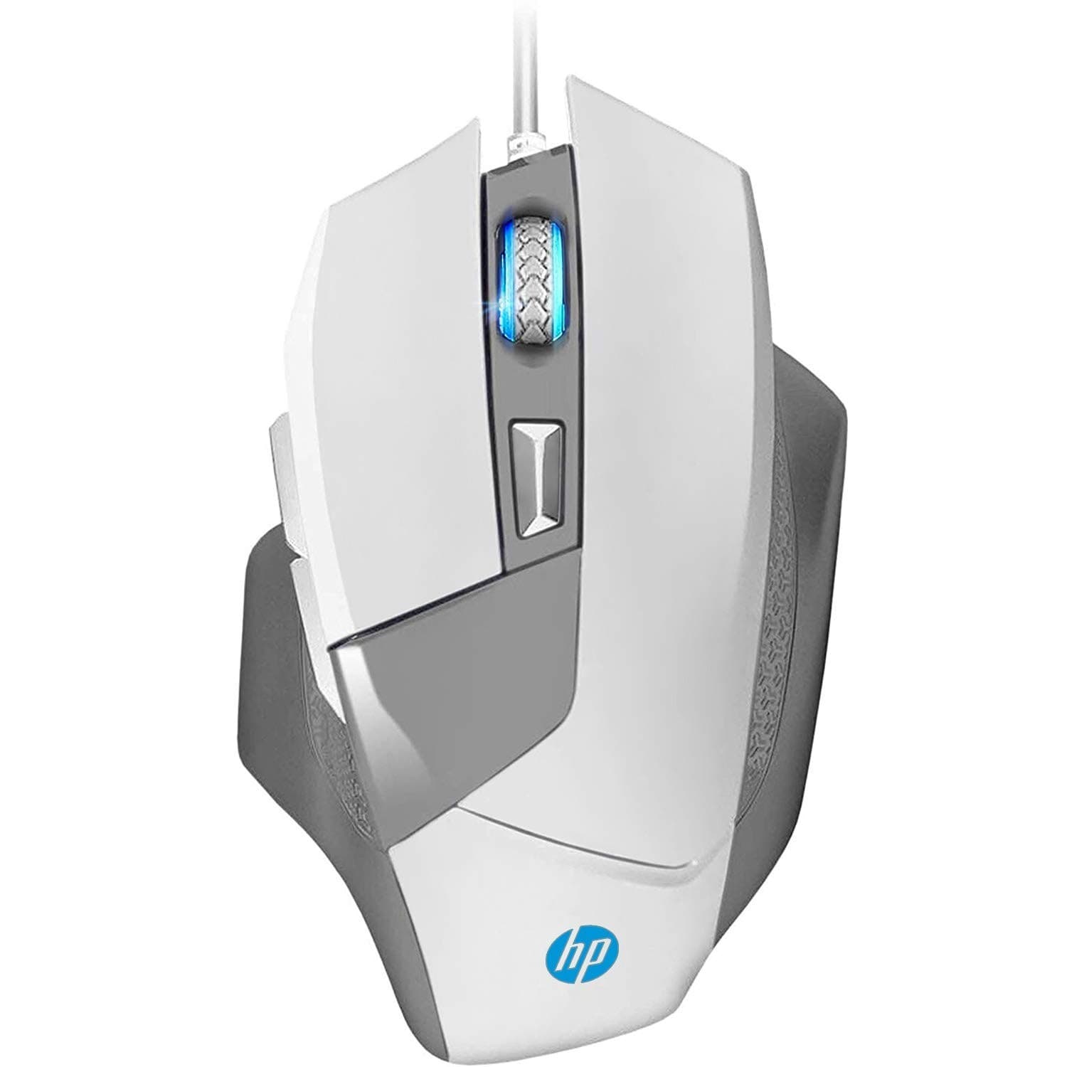 HP wired gaming mouse white 4000 max DPI