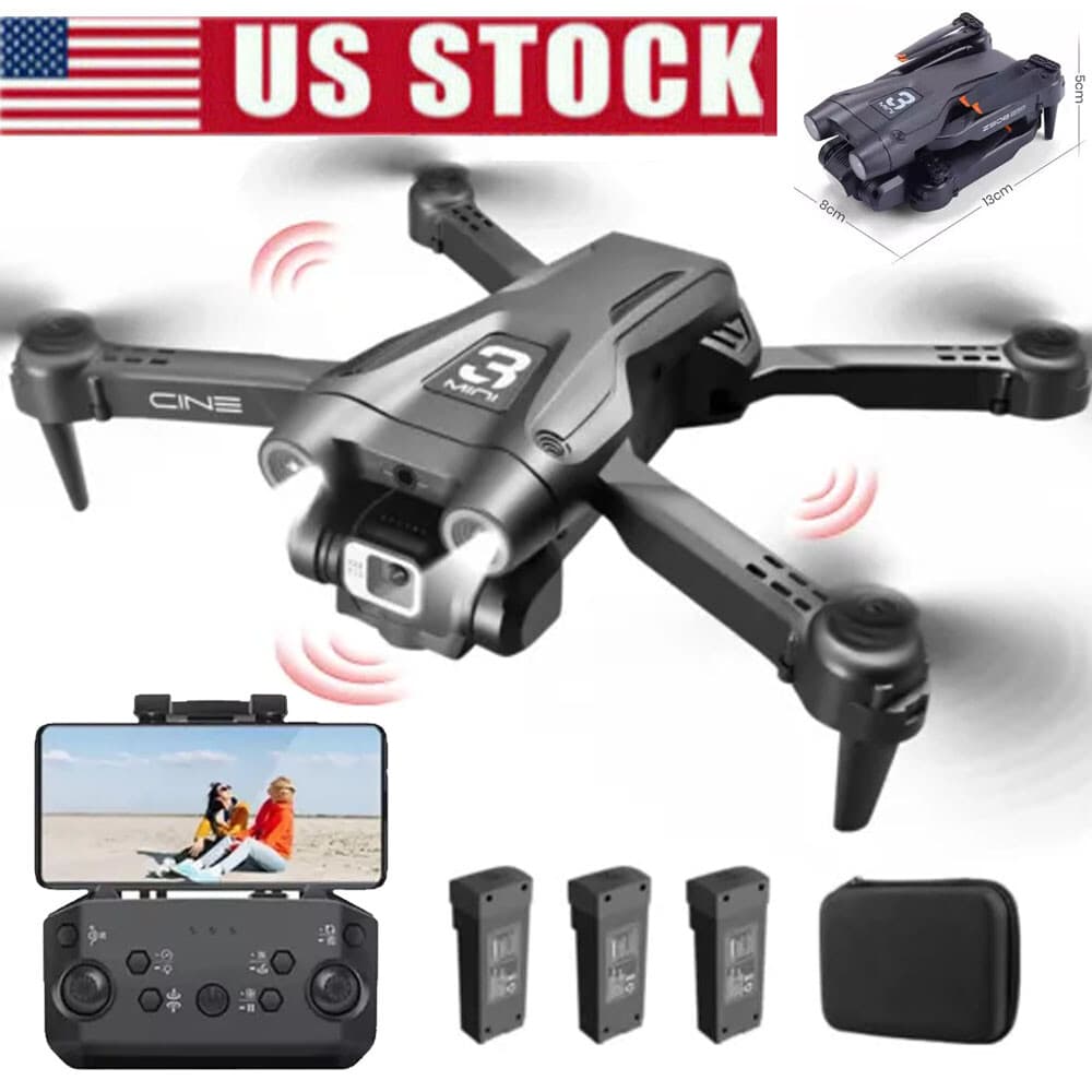 Deerc D96 4K HD Dual Camera RC Drone FPV Foldable Quadcopter Smart Obstacle