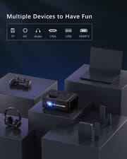 4K Projector 50000LMS 1080P 3D 5G WiFi Bluetooth Video Home Theater 230" Display 7