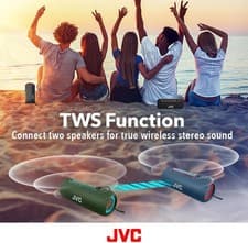 JVC Illuminated Portable Wireless Speaker Bluetooth TWS USB-C SPPA5BTB 3