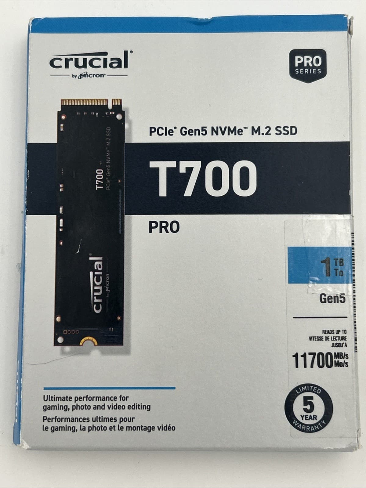 Crucial Pro PCIe Gen5 NVMe SSD Extreme Speed Gaming Fast Ship
