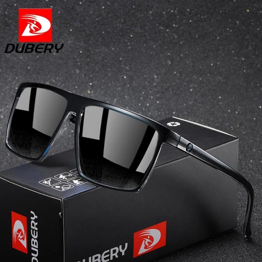 DUBERY Men Women Polarized Sport Sunglasses Square Driving Fishing Glasses UV400