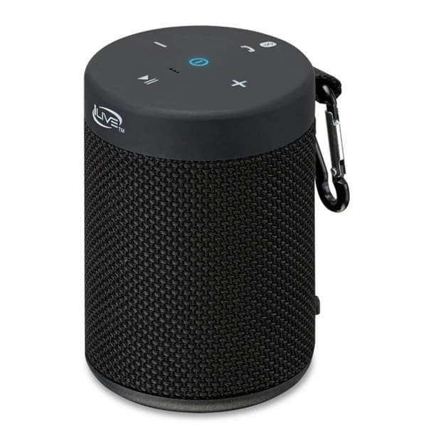 iLive Portable Bluetooth Waterproof Speaker, 2.56 x 2.56 x 3.54 Inches, Inclu...