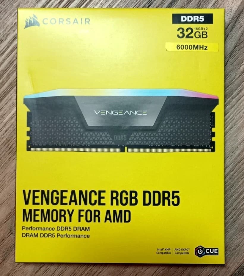 Corsair Vengeance 2x16GB RGB DDR5 6000 CL36 Desktop RAM EXPO & XMP