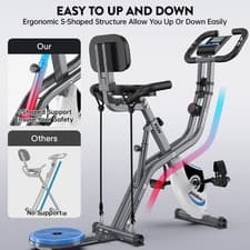 Fitness Exercise Bike Indoor Cycling Stationary Bicycle Home Cardio Workout Bike 6
