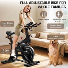 Commercial Exercise Bike Stationary Bike Indoor Cycling Cardio Workout Bike 10