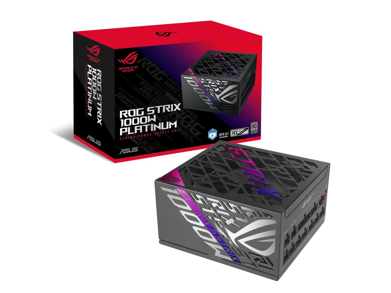 ASUS ROG Strix 1000W Platinum (Fully Modular Power Supply, 80 Plus Platinum Cert