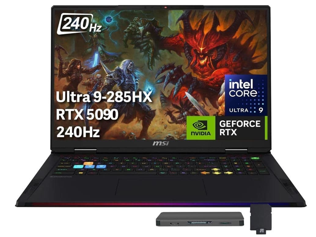 MSI Raider 18" QHD 240Hz , Intel Core Ultra 9 285HX, GeForce RTX 5