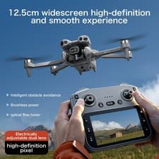 8K Dual Camera Brushless Drone Screen Remote 5G WiFi Foldable RC Quadcopter
