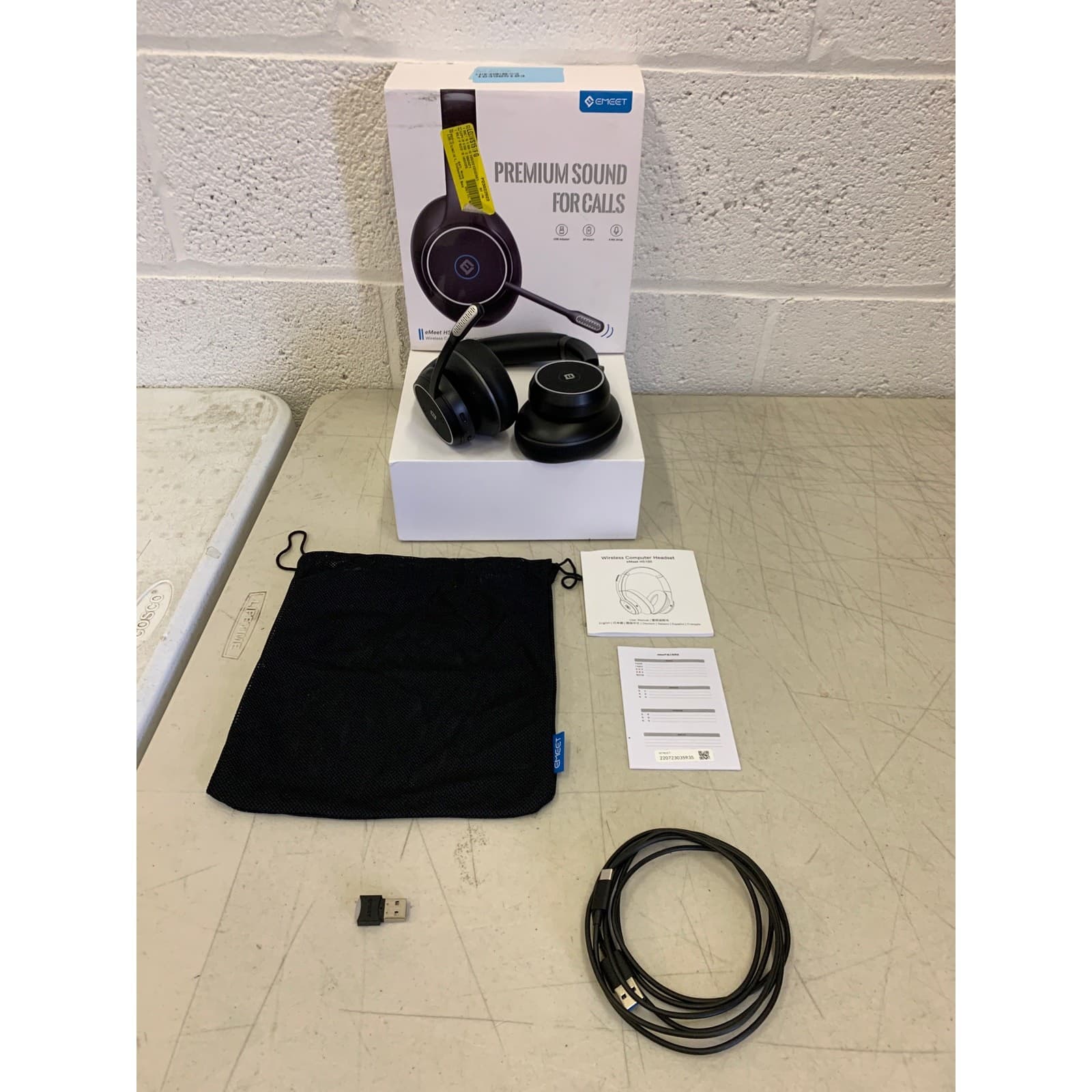 EMEET Bluetooth Headset Microphone, Wireless Computer & Gaming Headphones