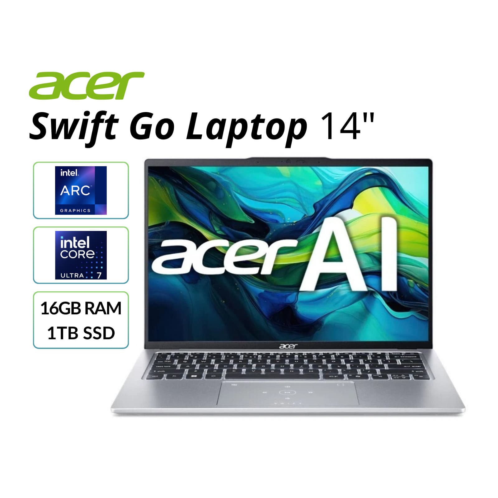 Acer Swift Go 14" Laptop Intel Core Ultra 7 155H