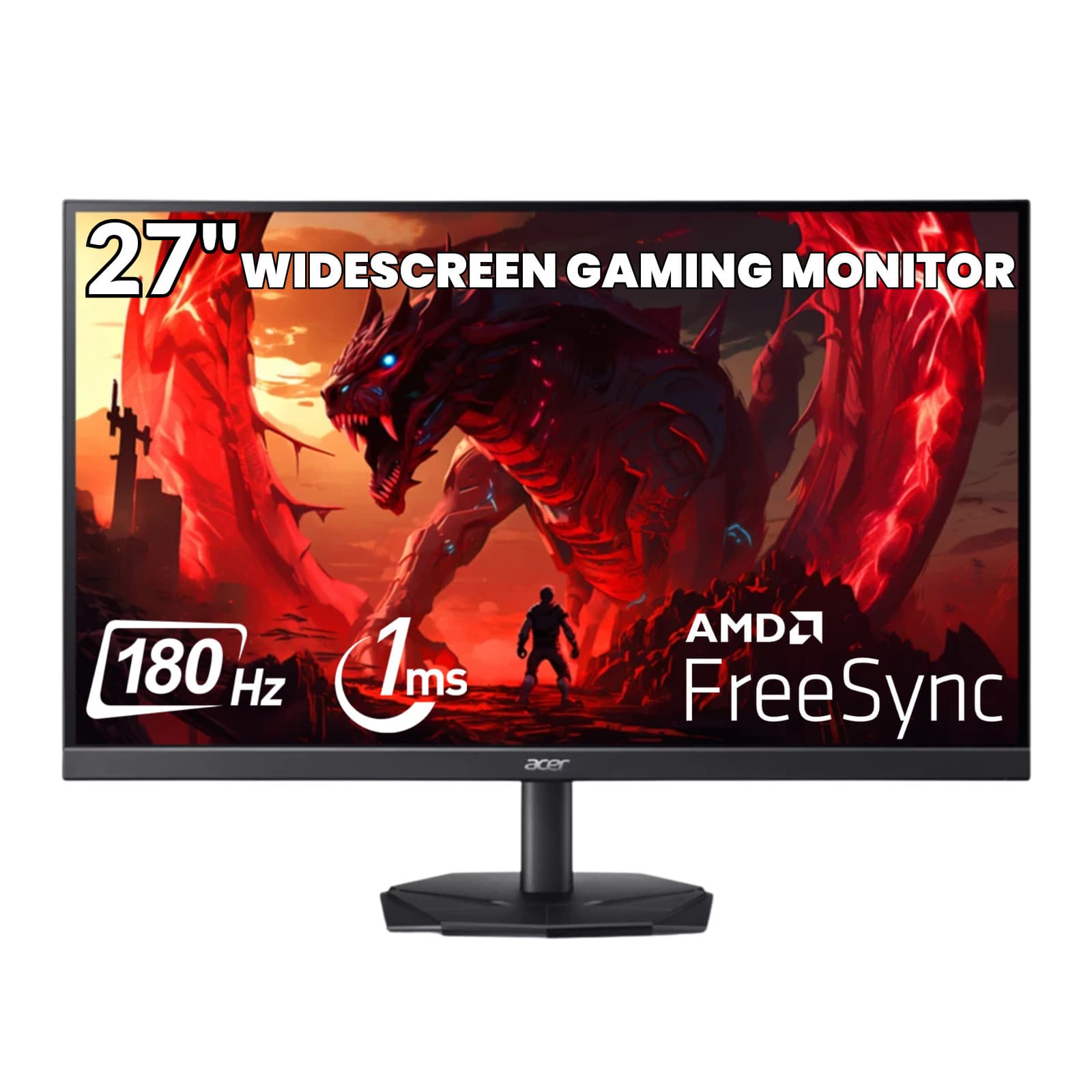 Acer 27" Nitro KG1 Widescreen Gaming Monitor 2560x1440 AMD 180Hz 1ms
