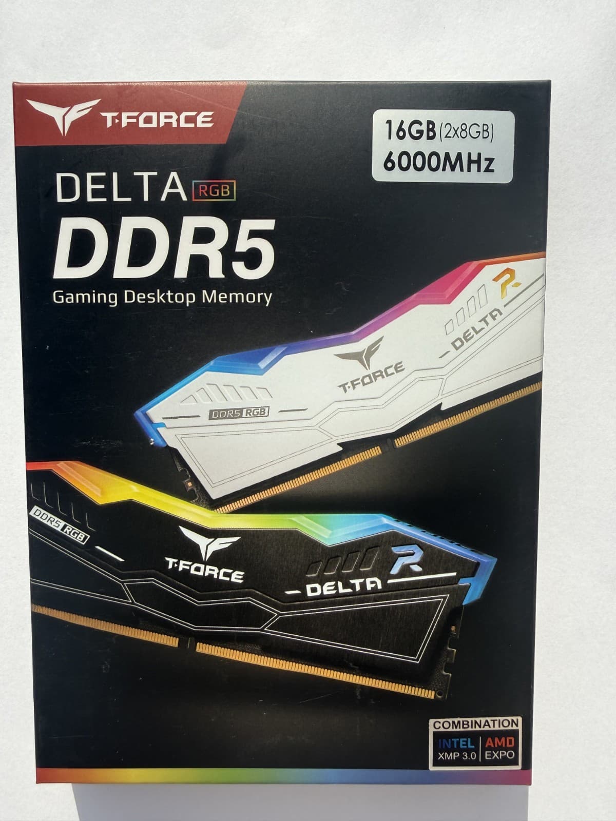 Team Group T-Force Delta RGB White 2x8GB DDR5 6000 CL38 XMP EXPO