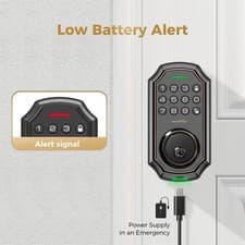 ARPHA Keyless Smart Door Lock Anti-Peeping Password Electronic Keypad Entry 6
