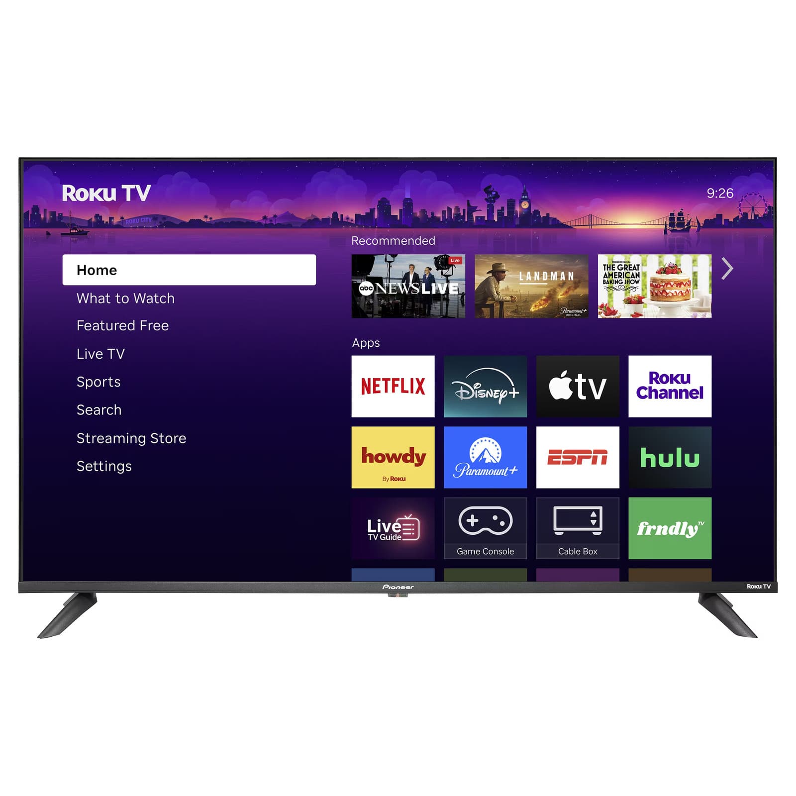 Pioneer 43" Class LED 4K UHD Smart Roku TV