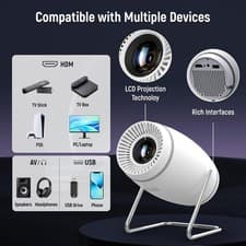4K Mini Projector 10000 Lumen LED 1080P WiFi Bluetooth UHD Portable Home Theater 6