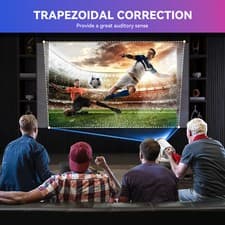 4K 1080P Mini Projector 10000 Lumen LED WiFi Bluetooth UHD Portable Home Theater 12