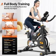 Home Stationary Bike Upright Exercise Bike Indoor Cycling Cardio Workout Bike 18