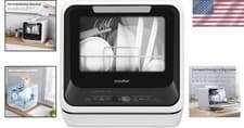 Compact Countertop Dishwasher 6 Programs & Built-In Water Tank - Easy Use 2