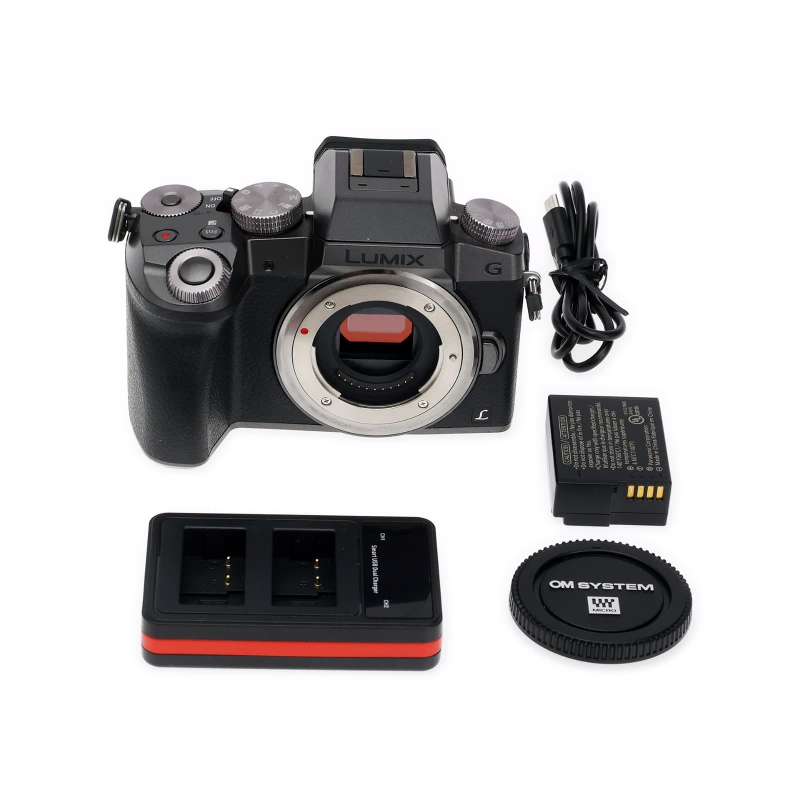 Panasonic Lumix DMC-G7 16MP Mirrorless MFT M43 Digital Camera Body Silver