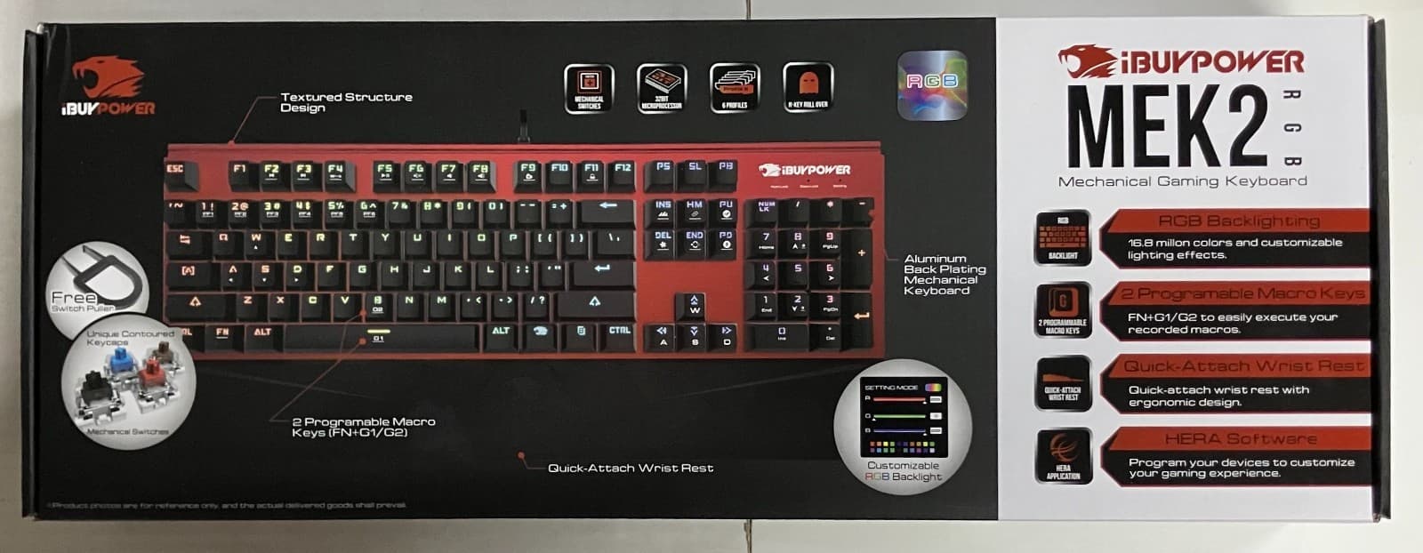 iBUYPOWER MEK2, RGB Mechanical Gaming Keyboard