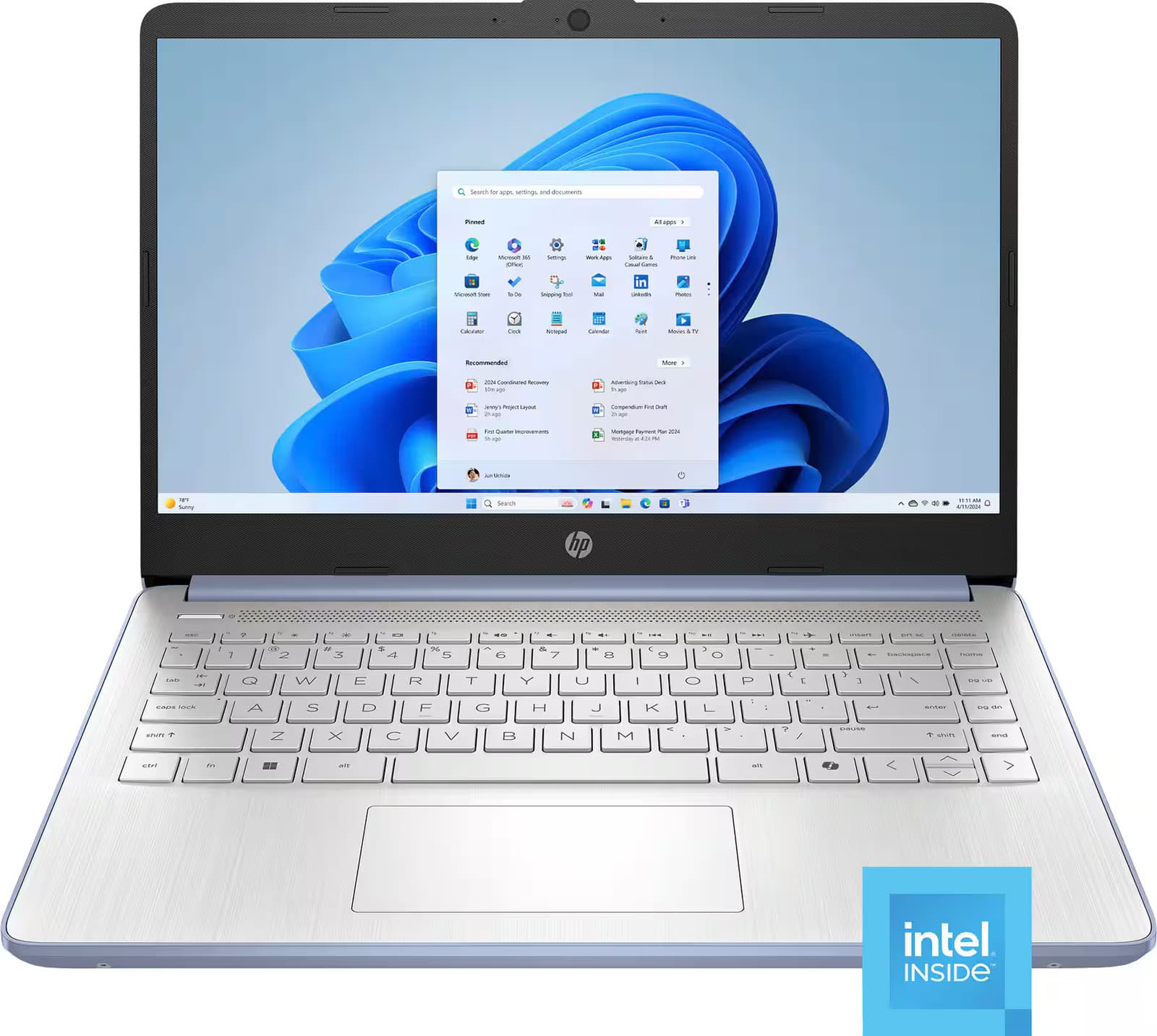 HP 14" Laptop - Intel Processor 2025 - - - Sky Blue