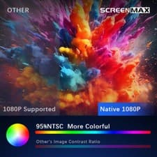 4K Projector 50000LMS 1080P 3D 5G WiFi Bluetooth Video Home Theater 230" Display 9