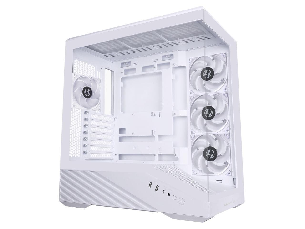 Lian Li ATX Mid-Tower PC Case, 4 x 120mm ARGB PWM Fans Pre-Installed, LED