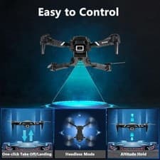 Mini Drone Camera HD 1080P Foldable Quadcopter 1 Battery 6