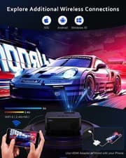 4K Projector 50000LMS 1080P 3D 5G WiFi Bluetooth Video Home Theater 230" Display 3