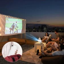 Mini Projector WIFI 6 and Bluetooth 4K 1080P 130'' Screen Movie Projector 6