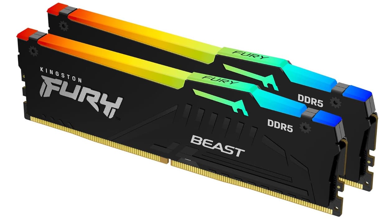 Kingston FURY Beast RGB (2x32GB) 6400MT s DDR5 CL32 Desktop | AMD E