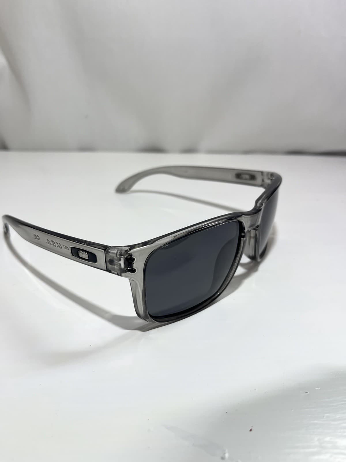Oakley Holbrook Sunglasses Black Lens Clear Frame
