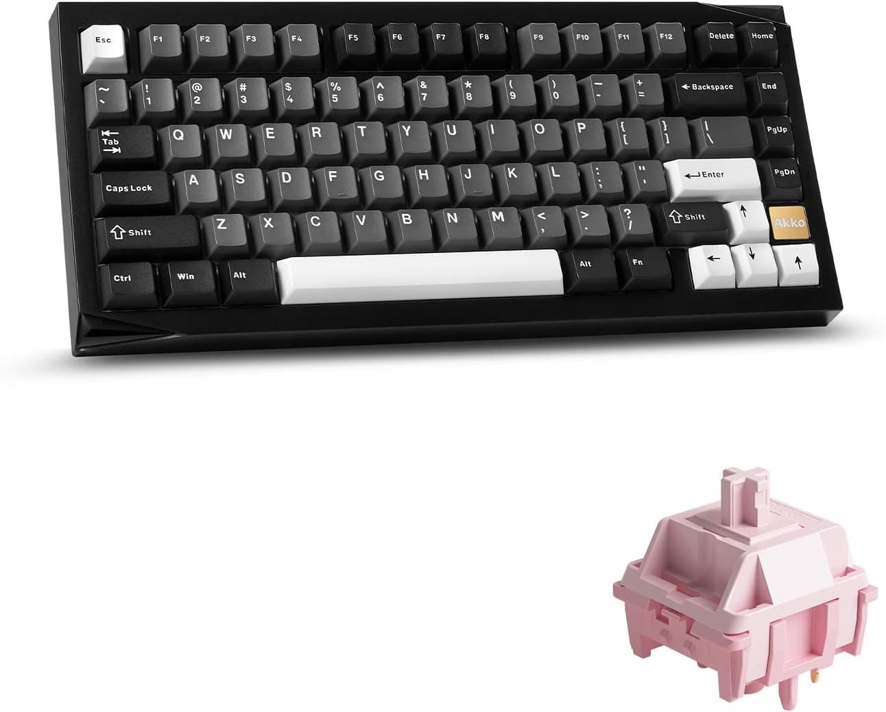 Akko Gem 01 QMK VIA Aluminum Mechanical Keyboard Stellar Rose Switch FREE SHIP!