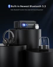 4K Projector 50000LMS 1080P 3D 5G WiFi Bluetooth Video Home Theater 230" Display 4