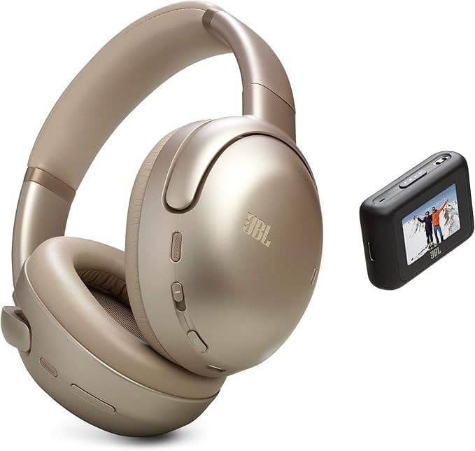 JBL Tour One M3 Wireless Noise-Canceling Headphones w Smart Tx Transmitter Mocha
