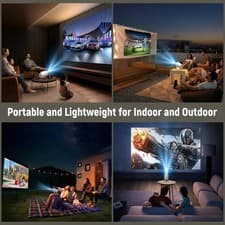 4K Mini Projector 10000 Lumen LED 1080P WiFi Bluetooth UHD Portable Home Theater 8